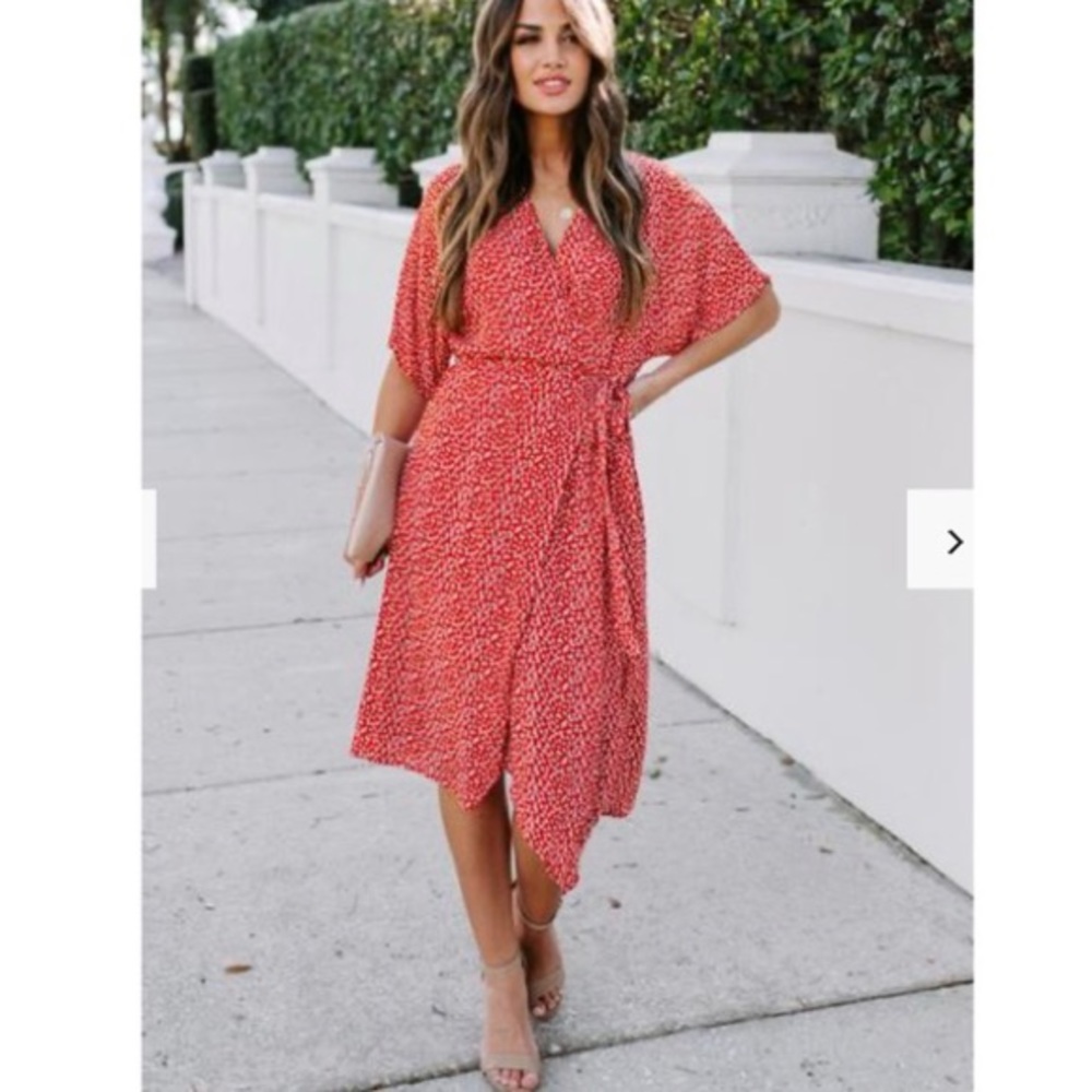 NWT Vici Yucca Printed Wrap Dress